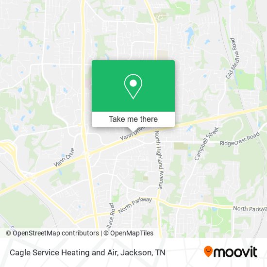 Cagle Service Heating and Air map
