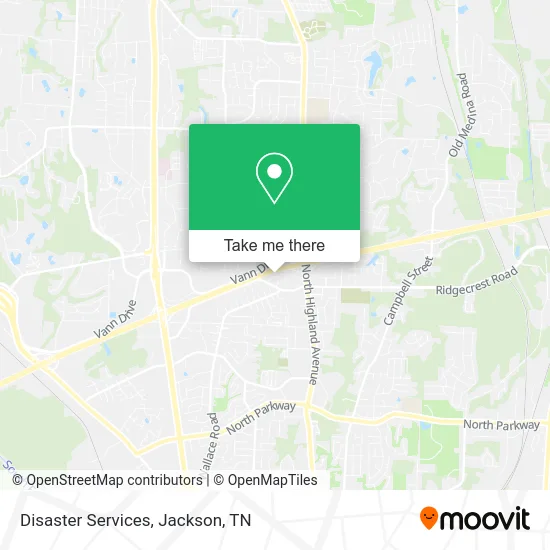 Disaster Services map