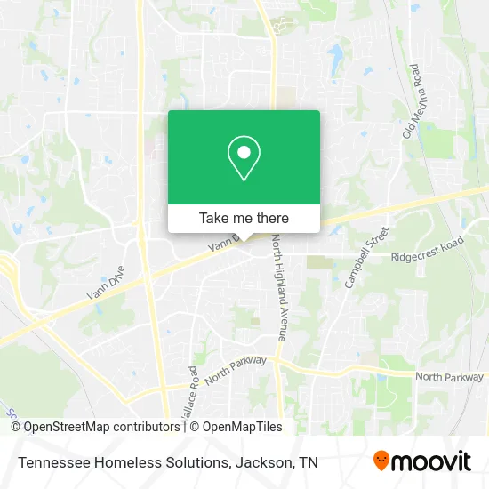 Tennessee Homeless Solutions map