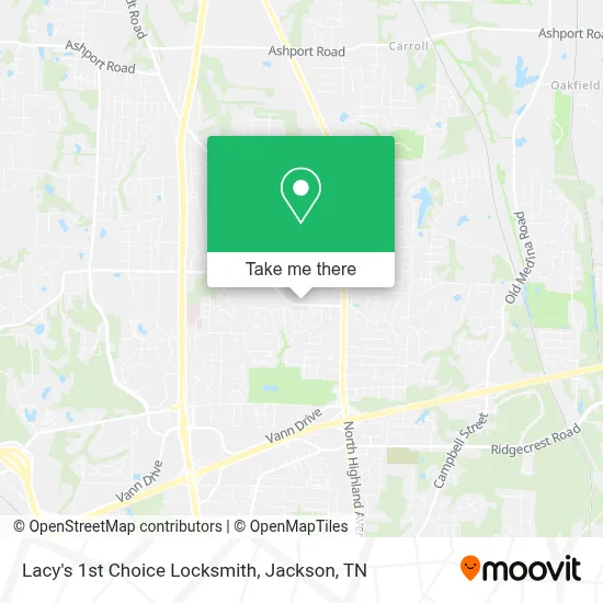 Lacy's 1st Choice Locksmith map