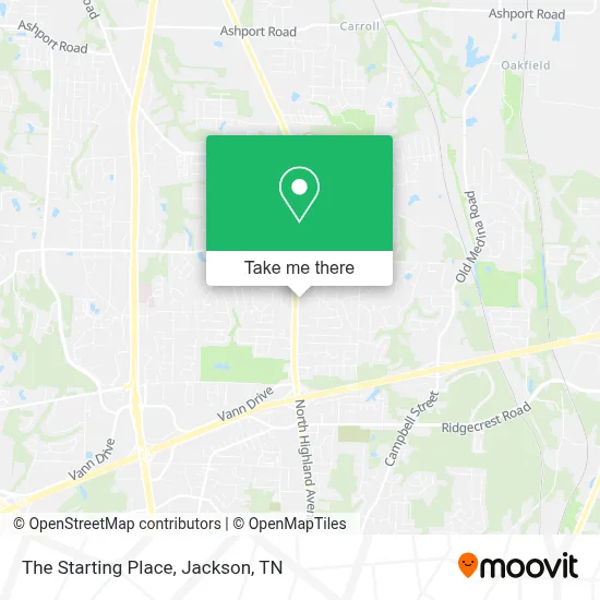 The Starting Place map