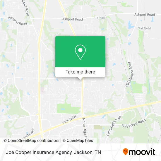 Joe Cooper Insurance Agency map