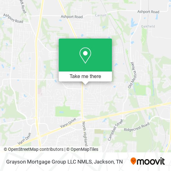 Mapa de Grayson Mortgage Group LLC NMLS