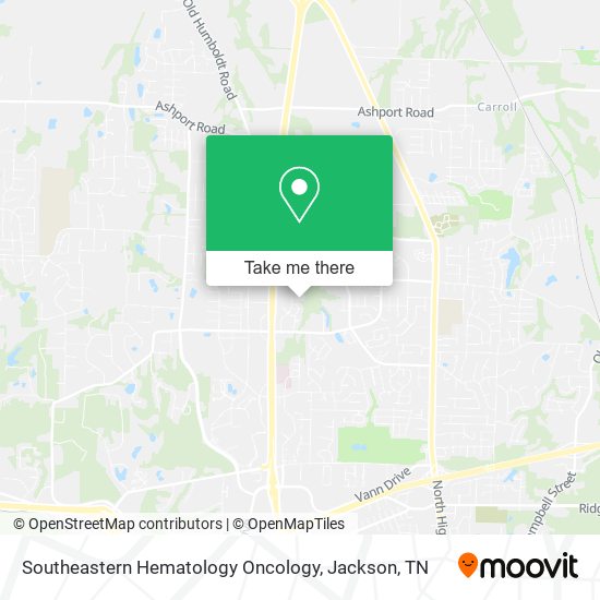 Southeastern Hematology Oncology map