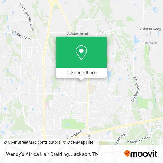 Wendy's Africa Hair Braiding map