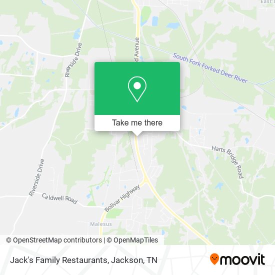 Jack's Family Restaurants map