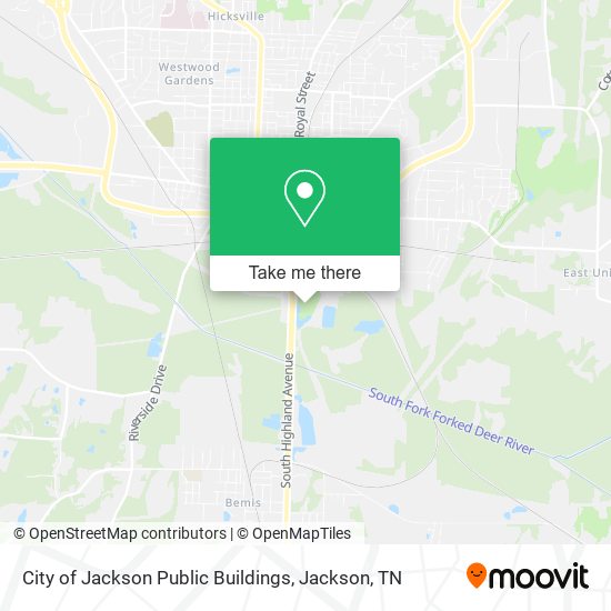 City of Jackson Public Buildings map