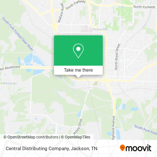 Mapa de Central Distributing Company