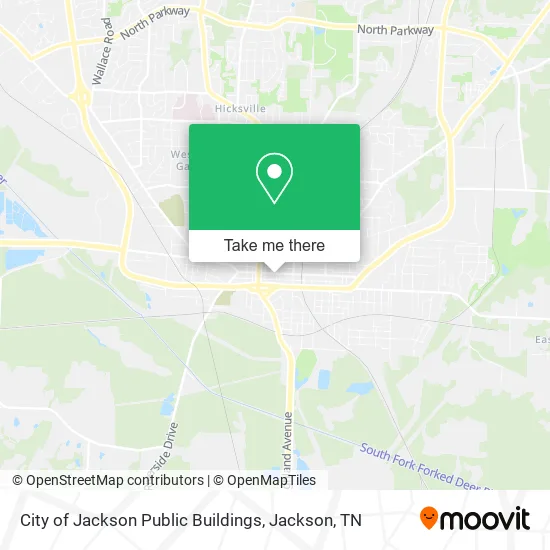 City of Jackson Public Buildings map