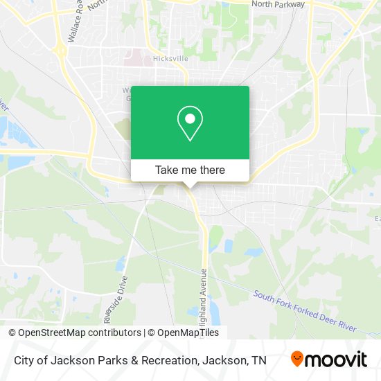 City of Jackson Parks & Recreation map