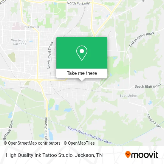 High Quality Ink Tattoo Studio map