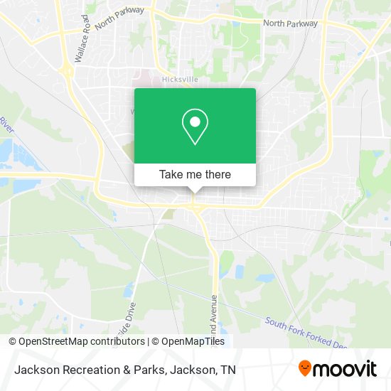 Jackson Recreation & Parks map