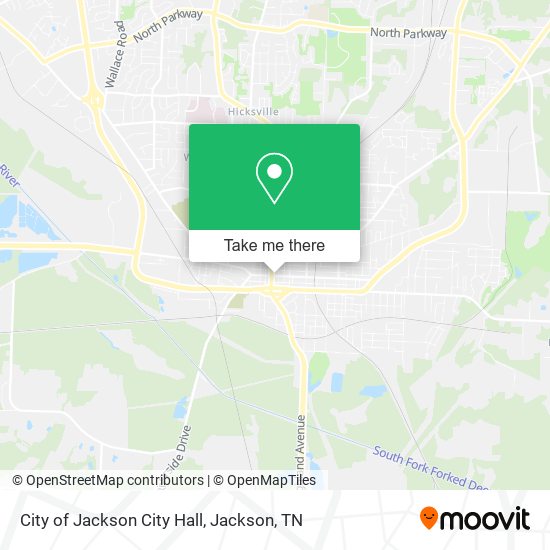 City of Jackson City Hall map