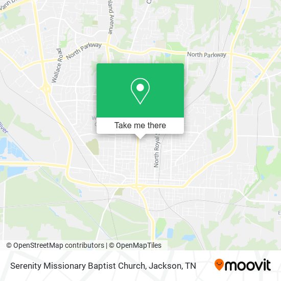 Serenity Missionary Baptist Church map