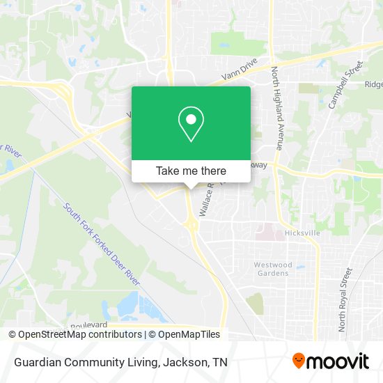Guardian Community Living map