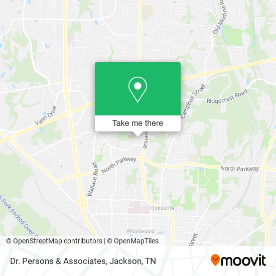 Dr. Persons & Associates map