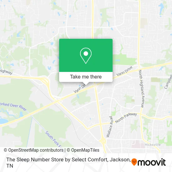 The Sleep Number Store by Select Comfort map
