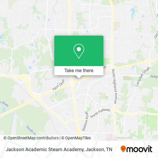 Jackson Academic Steam Academy map
