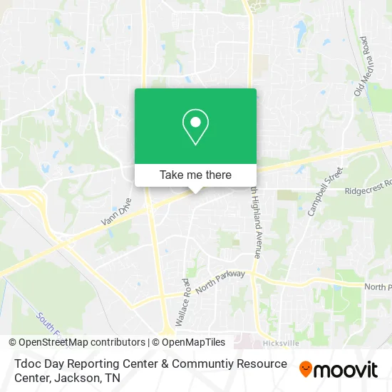 Tdoc Day Reporting Center & Communtiy Resource Center map