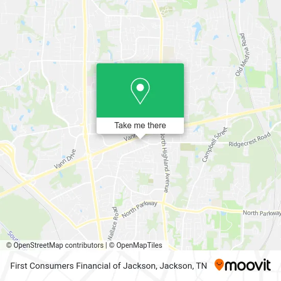 First Consumers Financial of Jackson map