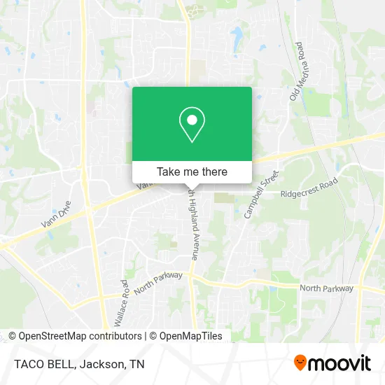 TACO BELL map