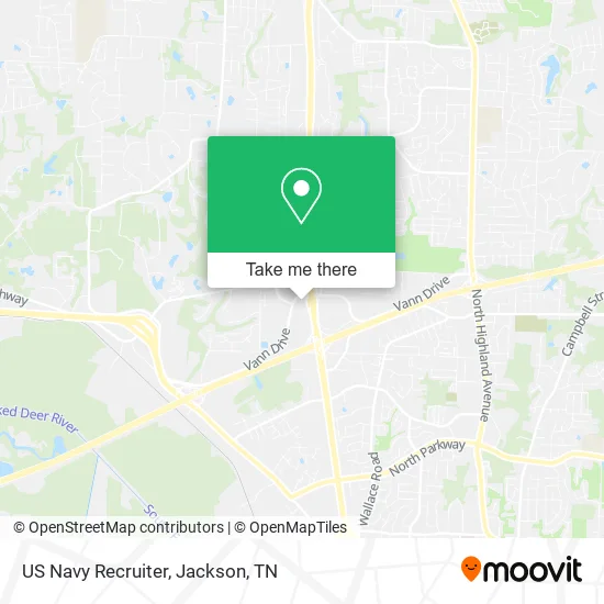 US Navy Recruiter map