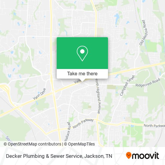 Mapa de Decker Plumbing & Sewer Service