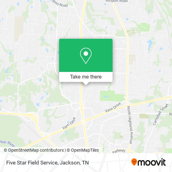 Five Star Field Service map