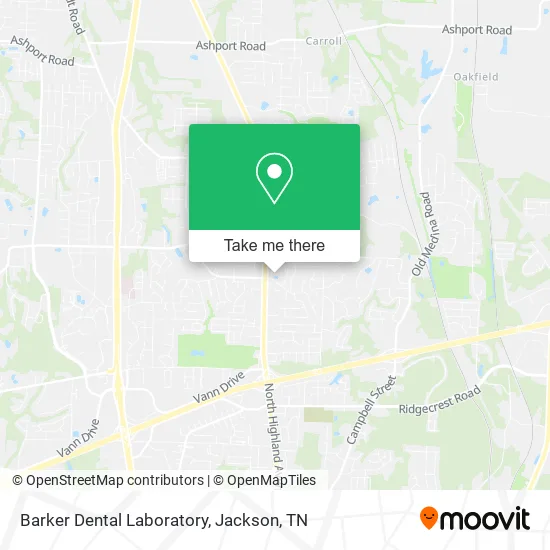 Barker Dental Laboratory map
