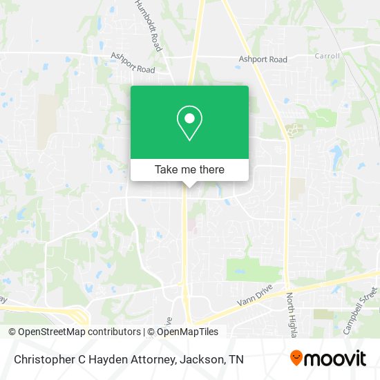 Mapa de Christopher C Hayden Attorney