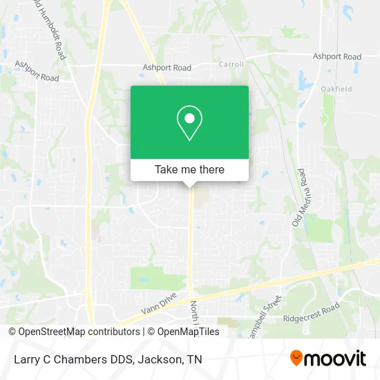 Larry C Chambers DDS map