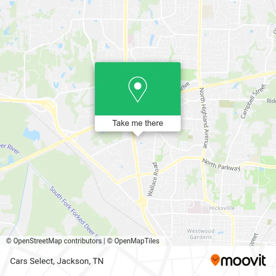 Cars Select map