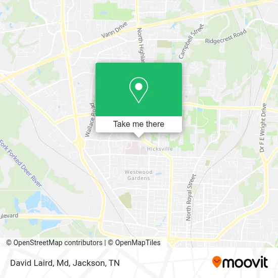 David Laird, Md map