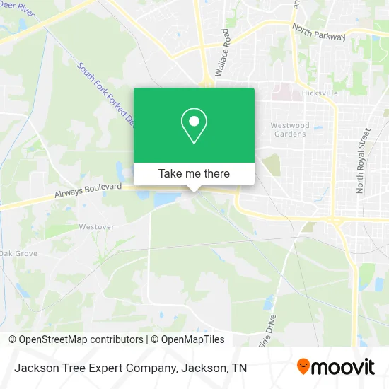 Jackson Tree Expert Company map