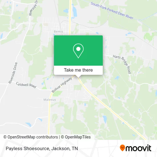 Payless Shoesource map