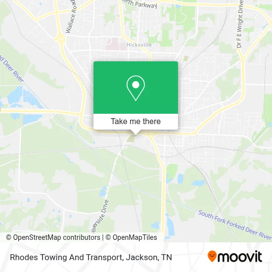 Rhodes Towing And Transport map