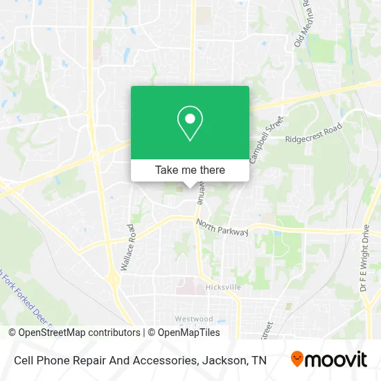 Cell Phone Repair And Accessories map