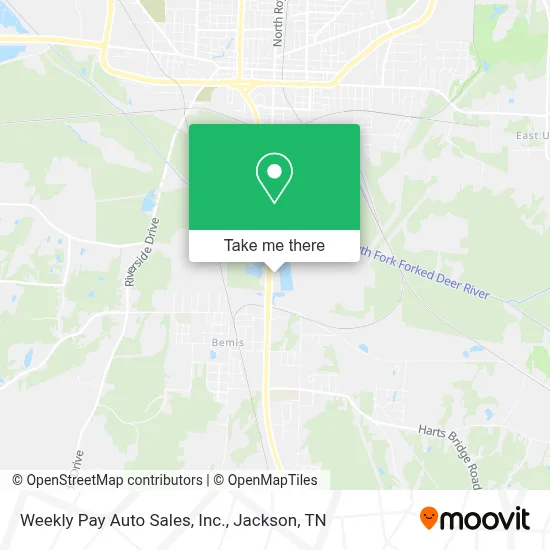 Weekly Pay Auto Sales, Inc. map