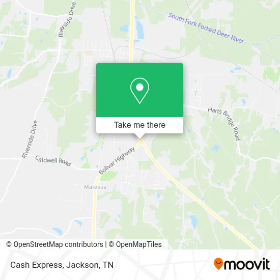 Cash Express map