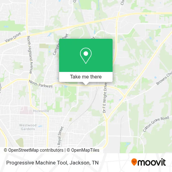Progressive Machine Tool map