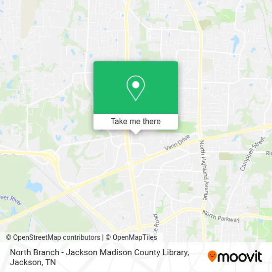 North Branch - Jackson Madison County Library map