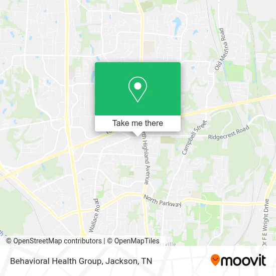 Behavioral Health Group map