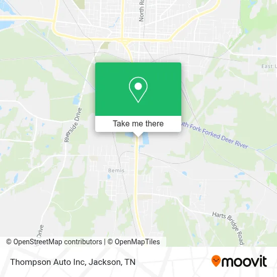 Thompson Auto Inc map