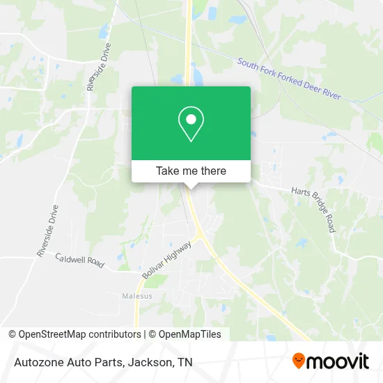 Autozone Auto Parts map