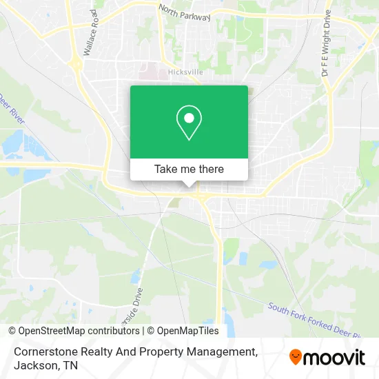 Cornerstone Realty And Property Management map