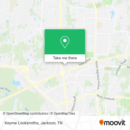 Keyme Locksmiths map