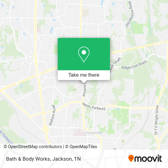 Bath & Body Works map