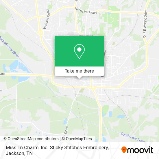 Miss Tn Charm, Inc. Sticky Stitches Embroidery map