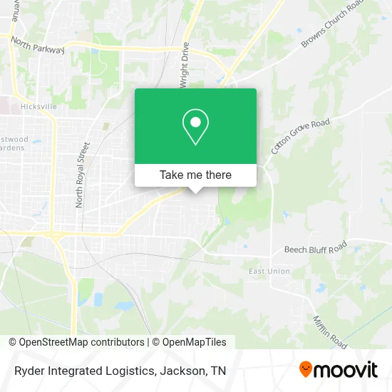 Ryder Integrated Logistics map