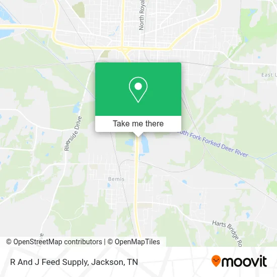 R And J Feed Supply map